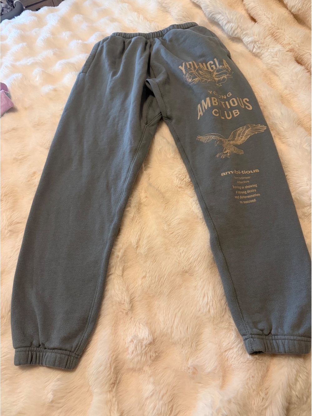 YoungLA jogger Sweatpants Medium steel blue